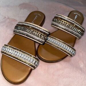 Brand- Andrea e Michele, Brown sparkly sandals <3
